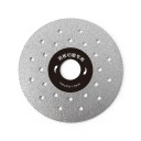 Timanttinen leikkaus- ja hiontakiekko 100 mm Aukko 20 mm Paksuus 1 mm Kulmahiomakoneelle Hopeinen Kuiva leikkaus laatoista, marmorin ja kiven 1