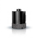 Timanttivartava koru 55 mm M10 kuluviilalle Hitsattu timantti Musta Kuivaporaukseen laatoitukseen marmorille graniitille ja lasille 1