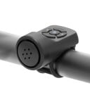 Timbre de bicicleta eléctrico de 120 dB, recargable por micro USB, IPX4, resistente al agua, 4 modos, alarma antirrobo, 6 x 3,4 cm, accesorios 1