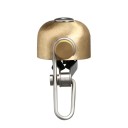 Timbre de bicicleta retro de acero inoxidable 6×2,2 cm Timbre de manillar clásico Tono claro y fuerte Diseño elegante Accesorios 1