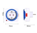 Timer da cucina con spina EU 7,8 x 7,8 x 8,0 cm per misurare il tempo in modo preciso durante la cottura 5