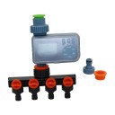 Timer digitale per l'irrigazione automatica del giardino con display LCD Collegamento al rubinetto con filettatura da 3/4 o 1/2 pollice 2