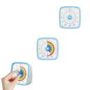 Timer visivo da 60 minuti con luce notturna Timer silenzioso per bambini e adulti Uso domestico e scolastico Facile impostazione 4