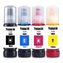 Tinta 104 Conjunto 4 pcs Para Epson EcoTank ET-2821 ET-2825 ET-2826 ET-2830 Frascos 4x 70 ml À base de água Preto Ciano Magenta e Amarelo 1