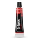 Tinta para vitrais conjunto 24 pcs Tubos 12 ml Acrílico à prova de água para vidro Inclui 6 pincéis e paleta de mistura Frascos de vidro e decorações em vidro 9