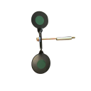 Țintă rotativă de antrenament pentru praștie 14 cm 3 mm Țintă dublă din oțel rotund 360° Montaj pe perete sau copac Utilizare interioară 7