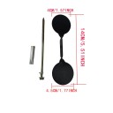 Țintă rotativă de antrenament pentru praștie 14 cm 3 mm Țintă dublă din oțel rotund 360° Montaj pe perete sau copac Utilizare interioară 2