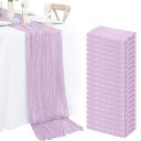 Tischdecke im rustikalen Landhausstil 90 × 180 cm Leinendekorative Tischdecke für Hochzeit, Geburtstag, Junggesellenabschied 13