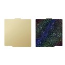 Tiskemåtte til 3D-printer PEI Texture-Starry dobbelt-sided 257 x 257 mm Stålplade Beige-sort Bambu Lab X1 P1 A1 til PLA 1
