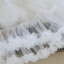 Tissu à volants 15 cm x 91 cm Ruban décoratif aérien Polyester coton Tissu à volants pour la couture de vêtements décorations décoration 2