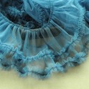 Tissu à volants 15 cm x 91 cm Ruban décoratif aérien Polyester coton Tissu à volants pour la couture de vêtements décorations décoration de mariage DIY 4