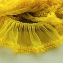 Tissu à volants 15 cm x 91 cm Ruban décoratif aérien Polyester coton Tissu à volants pour la couture de vêtements décorations décoration de mariage DIY 6