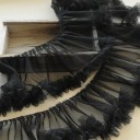 Tissu à volants 15 cm x 91 cm Ruban décoratif aérien Polyester coton Tissu à volants pour la couture de vêtements décorations décoration de mariage DIY 1