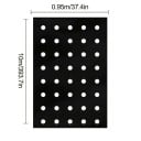 Tissu de paillage pour la protection des plantes avec des trous prédécoupés pour la plantation dimensions 95 x 1000 cm noir contre les mauvaises herbes pour les légumes et les fraises 3