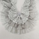 Tissu en chiffon plissé à trois couches avec broderie 91 cm de large 10 cm de large Dentelle décorative à volants pour la couture décoration de vêtements décoration textile 4