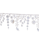 Tissu en dentelle avec franges 10 cm x 91 cm Dentelle décorative en polyester avec franges pour la couture, décoration de vêtements, costumes 3