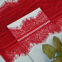 Tissu en dentelle brodée largeur 9,5 cm longueur 3 m Dentelle décorative en polyester pour la couture de vêtements décorations de mariage bordure de textile 3