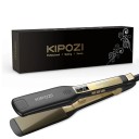 Titán hajsimító LCD kijelzővel 80–230 °C széles úszó lapok nano-titán 100–240 V 1