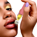 Titanium nålerulle med serumapplikator Ansigtsrulle med 0,3 mm mikronåle Derma-rulle til læber og skæg Massagerulle med 105 nåle og 10 ml serumbeholder 10,7 x 2,2 cm 2