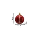 Tizenkét darabos karácsonyi gömbszett 6 cm Hat dekoráció két-két darabban Karácsonyfadíszek 6 x 6 x 7 cm 7