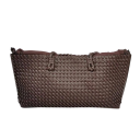 Tkaná kabelka přes rameno s vnitřní zipovou kapsou 35 x 20 x 7 cm velkoprostorová shopper taška do práce na nákupy i na cesty 4