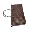 Tkaná kabelka přes rameno s vnitřní zipovou kapsou 35 x 20 x 7 cm velkoprostorová shopper taška do práce na nákupy i na cesty 5