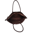 Tkaná kabelka přes rameno s vnitřní zipovou kapsou 35 x 20 x 7 cm velkoprostorová shopper taška do práce na nákupy i na cesty 6