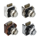 Tlačítkový nábytkový zámek 20 mm pro dveře 15–27 mm slitina zinku karavanový zámek proti otevření pro skříňky a dvířka 1