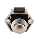 Tlačítkový nábytkový zámek 20 mm pro dveře 15–27 mm slitina zinku karavanový zámek proti otevření pro skříňky a dvířka 7