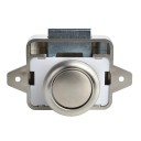 Tlačítkový nábytkový zámek 26 mm pro dveře 15–27 mm slitina zinku karavanový zámek proti otevření pro skříňky a dvířka 3