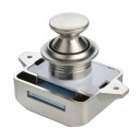 Tlačítkový nábytkový zámek 26 mm pro dveře 15–27 mm slitina zinku karavanový zámek proti otevření pro skříňky a dvířka 4