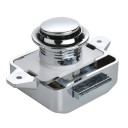 Tlačítkový nábytkový zámek 26 mm pro dveře 15–27 mm slitina zinku karavanový zámek proti otevření pro skříňky a dvířka 5