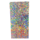 Tłoczone tło ścienne 90x180 cm 18 szt. Tęczowe srebrne panele z cekinami Dekoracja na wesela, urodziny, imprezy, rocznice i święta Bożego Narodzenia 2