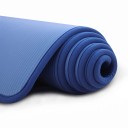 Tlustá podložka na cvičení 183 x 61 cm tloušťka 10 mm s rýhovaným povrchem a lemovanými okraji na pilates jógu strečink a posilování doma 7