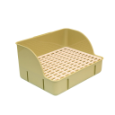 Toaletă pentru pisici cu grătar pentru pisici și animale mici 29 x 22 x 15,5 cm toaletă igienică din plastic pentru cuști în gospodărie 4