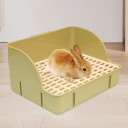 Toaletă pentru pisici cu grătar pentru pisici și animale mici 29 x 22 x 15,5 cm toaletă igienică din plastic pentru cuști în gospodărie 5