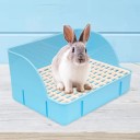 Toaletă pentru pisici cu grătar pentru pisici și animale mici 29 x 22 x 15,5 cm toaletă igienică din plastic pentru cuști în gospodărie 6