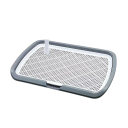 Toalete de plástico para cães 65x50 cm com rede removível Tabuleiro de higiene reutilizável para animais de estimação Acessórios para animais 4