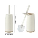 Toaletná WC štetka so stojanom dlhá rukoväť 26 cm držiak 11,3 × 37 × 9,5 cm plastová súprava na čistenie toalety do kúpeľne 8