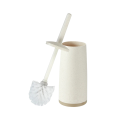 Toaletní WC štětka se stojanem dlouhá rukojeť 26 cm držák 11,3 × 37 × 9,5 cm plastová sada na čištění toalety do koupelny 4