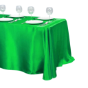 Toalha de cetim unicolor 145 x 304 cm Toalha lisa e brilhante para mesa extra longa Decoração para casamentos e festas Várias cores 12