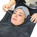 Toalha de cosmética em forma de U rápida secagem absorvente 50 x 35 x 20 cm toalha suave para o rosto e pescoço para cuidados de cosmética 4
