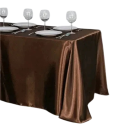 Toalha de mesa de cetim lisa 145 x 160 cm Toalha brilhante para mesa Decoração festiva Celebrações Casamentos Várias cores 9