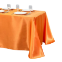Toalha de mesa de cetim unicolor 145 x 366 cm Toalha longa para festas Tecido liso e brilhante para casamentos, banquetes e celebrações Várias cores 20