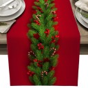 Toalha de mesa decorativa de Natal 150 x 33 cm 12
