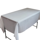 Toalha de mesa descartável de plástico 137 x 154 cm Cobertura decorativa de cor única para festas, piqueniques e catering em várias cores 10