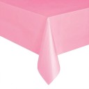 Toalha de mesa descartável de plástico 137 x 154 cm Cobertura decorativa de cor única para festas, piqueniques e catering em várias cores 6