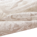 Toalha de mesa quadrada rendada bege 90 x 160 cm decoração elegante para casamentos, festas, jantares, uso doméstico e exterior 5