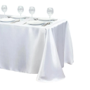 Toalha de satin lisa 145 x 275 cm Toalha lisa e brilhante para mesa longa Decoração festiva para casamentos e banquetes Várias cores 5
