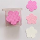 Toalhetes de algodão em forma de flor para remoção de verniz Removedor de verniz Acessório para limpeza de verniz sem pelúcias 200 unid 1